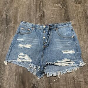 Ripped Jean shorts